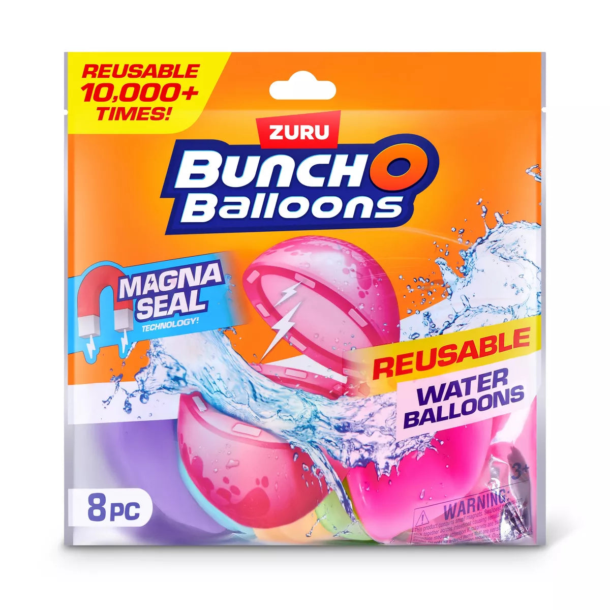 Bunch O Balloons Reusable Water Balloons Toys - 8Pc
