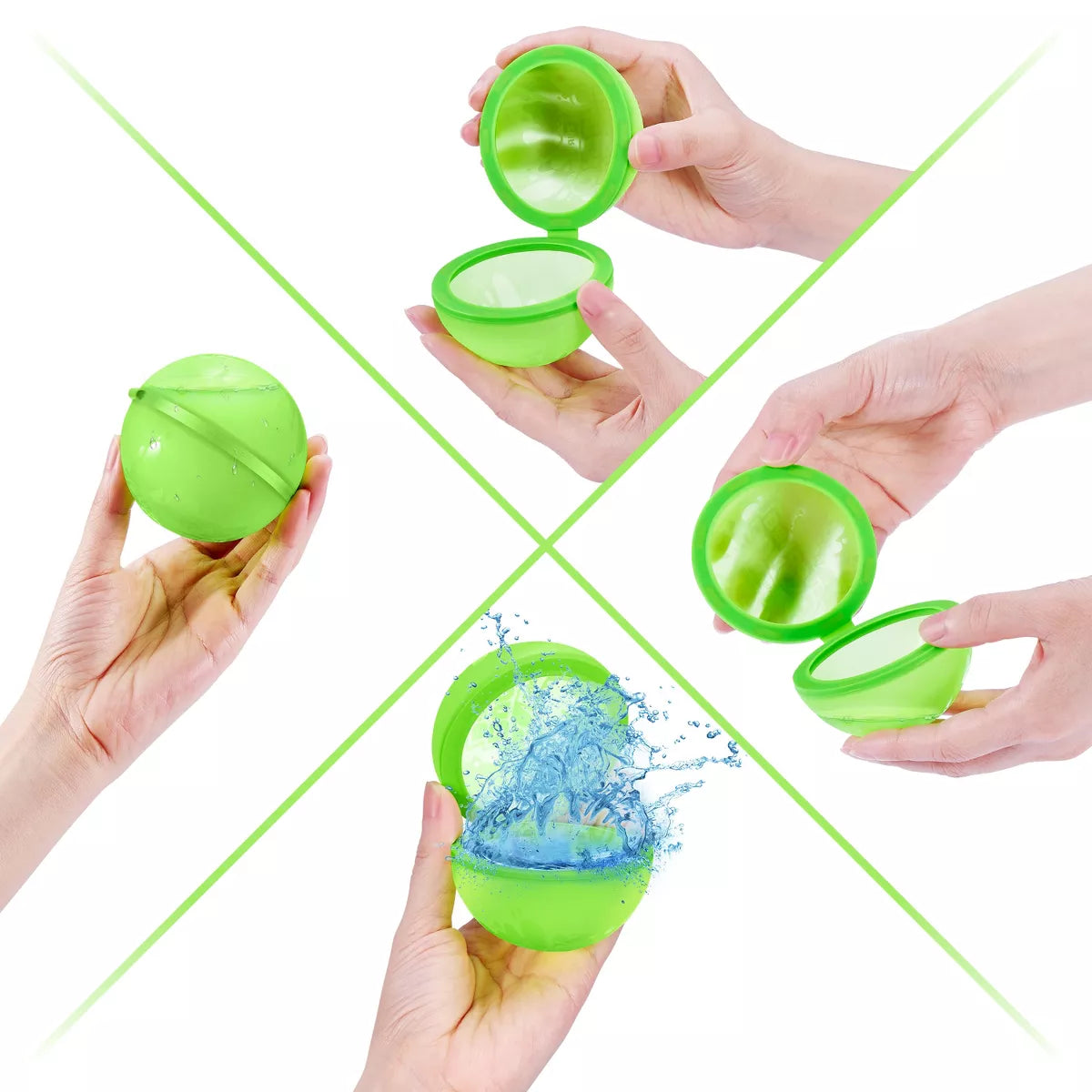 Bunch O Balloons Reusable Water Balloons Toys - 8Pc
